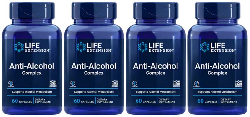 ANTI ALCOHOL COMPLEX 4 BOTTLES 240 Capsule LIFE EXTENSION