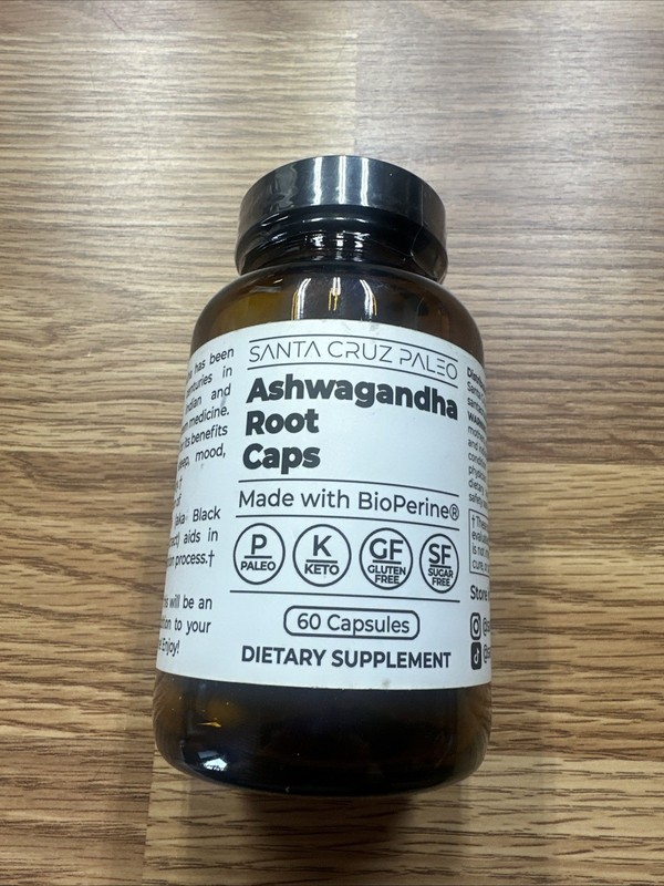 Santa Cruz Paleo - Ashwagandha Root 60 Capsules - MFG: 10/2024