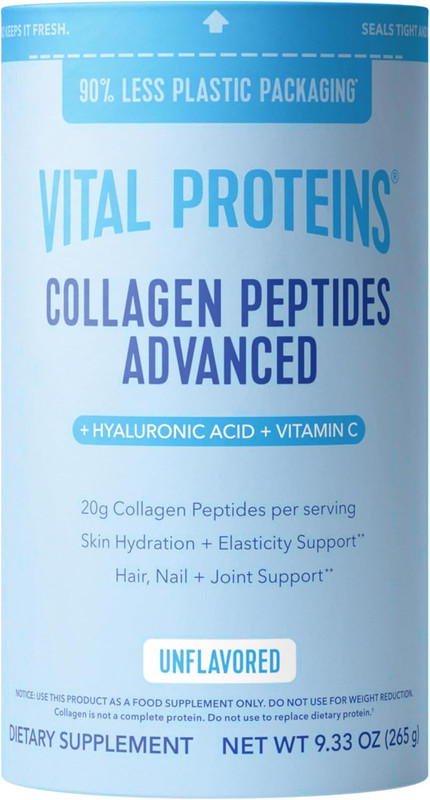 Vital Proteins Collagen Peptides Powder Advanced with Hyaluronic Acid & Vitamin