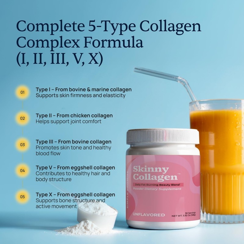Skinny Collagen Weight Loss Supplement Unflavored - Hydrolyzed Multi-Collagen... gallery