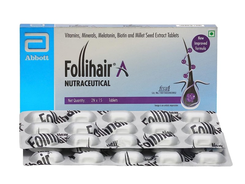 Follihair New A (Pack of 2N x 15) Helps Nourish & Strengthen Hair & Growth