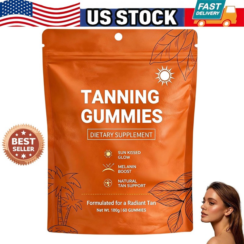 Tanning Gummies Astaxanthin Beta Carotene Sour Watermelon Vegan Sugar-Free 60ct
