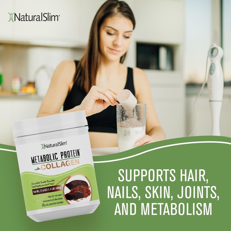 NaturalSlim Metabolic Protein Shake Powder with Collagen – Meal Replacement gallery