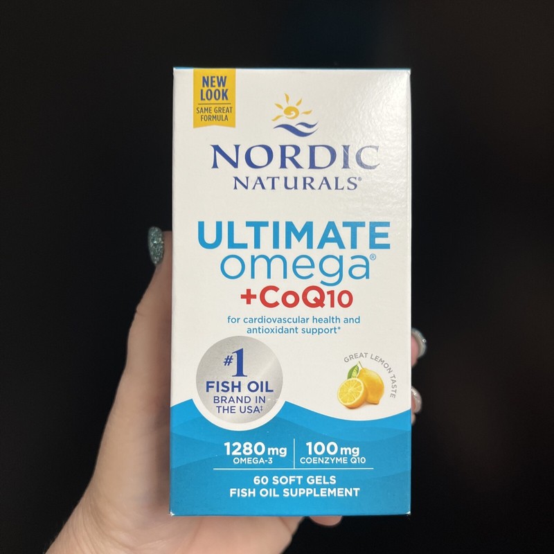 Nordic Naturals Ultimate Omega+CoQ10 Lemon Flavored Soft Gels 60 Count 01/2027