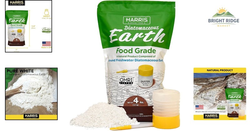 4lb Food Grade Diatomaceous Earth with Easy Application Powder Duster Included gallery