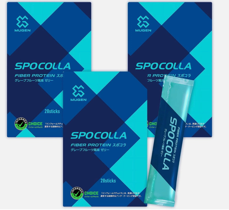 [Set of 3] MUGEN SPOCOLLA SPEED Fiber protein grapefruit flavor 28 sticks box