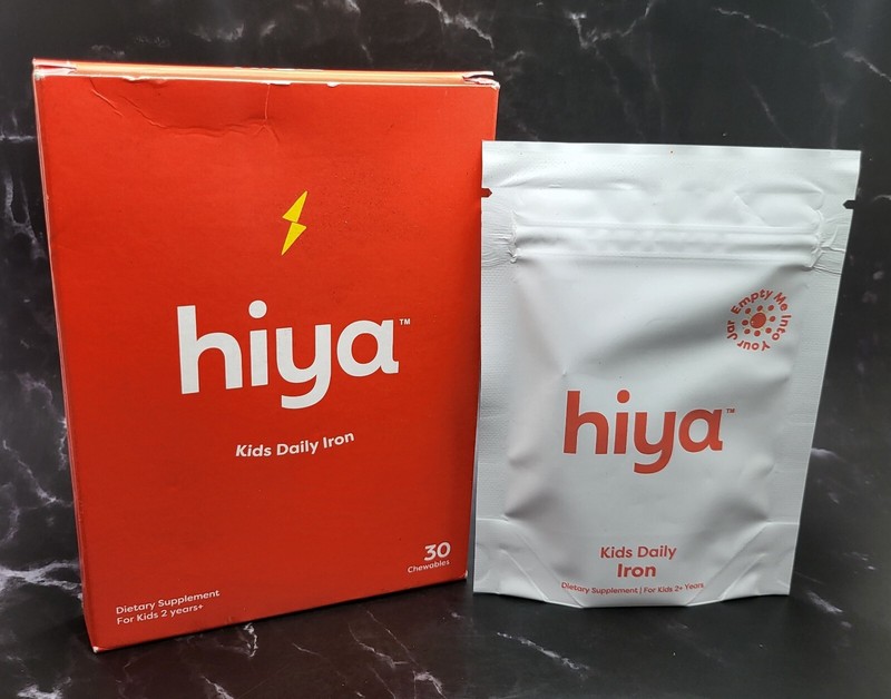 Hiya Health Kid’s Daily IRON – 30 Chewables – 30 Day Supply Sealed Pouch