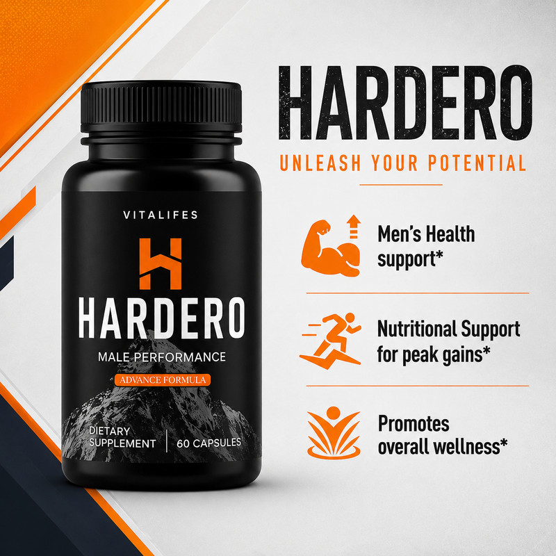 ( 3 Pack ) Hardero Advanced Male Support Supplement Hard Ero 60 Capsules gallery