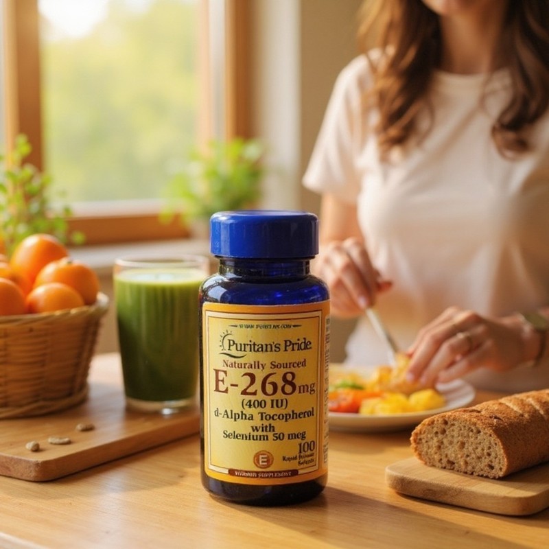 Puritan’s Pride Vitamin E 400 IU Natural d-Alpha 100 Softgels Antioxidant 06/27