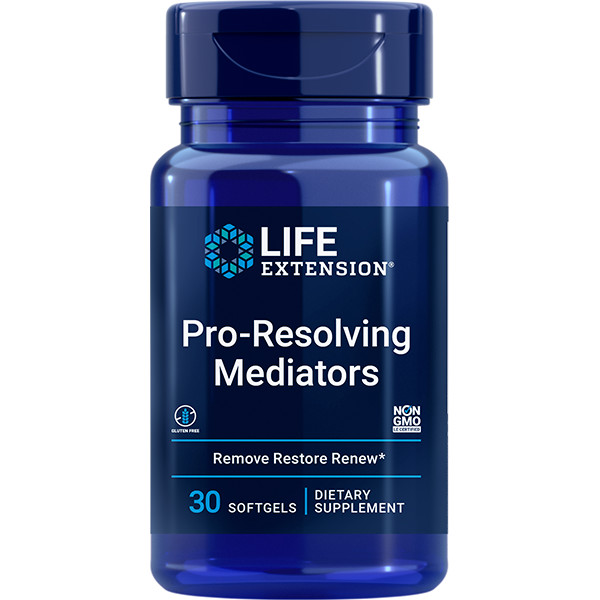 THREE PACK SALE Life Extension Pro Resolving Mediators 30 soft gels SAVE $9