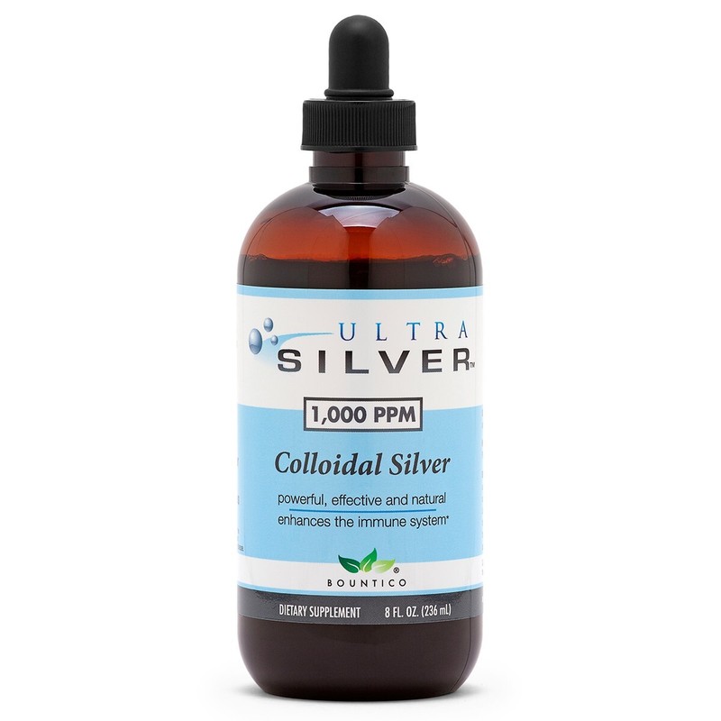 FREE SHIPPING!!! COLLOIDAL SILVER 1000 PPM 8 OZ.- IMMUNE SUPPORT WITH DROPPER