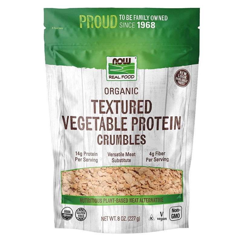 NOW FOODS Textured Soy Protein Granules Organic 8 oz