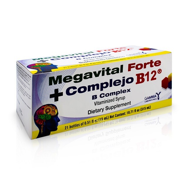 MEGAVITAL FORTE + B12 COMPLEX DIETARY SUPPLEMENT x 21 VIALS
