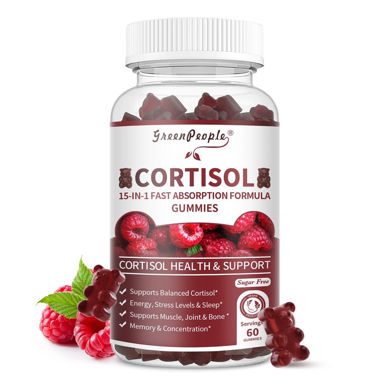 Cortisol Supplements for Women & Men 15-in-1 Cortisol Reducer Detox Manager