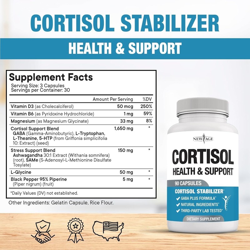 NEW AGE Cortisol Supplement for Women ~ Cortisol Detox Manager/Reducer gallery