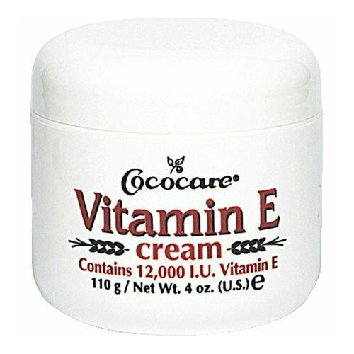 Vitamin E Cream 12,000 IU Face & Body Dry Skin Daily Use Cococare 4 Oz