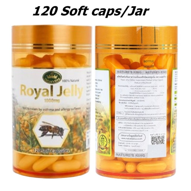 3X Nature's King-Royal Jelly 1000mg Wellness Health Skin Care Best Natural 120 S gallery
