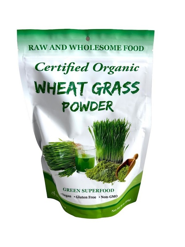 Wheat Grass Powder- USDA Certified Organic, Vegan, Gluten Free, non-GNO, 16 oz
