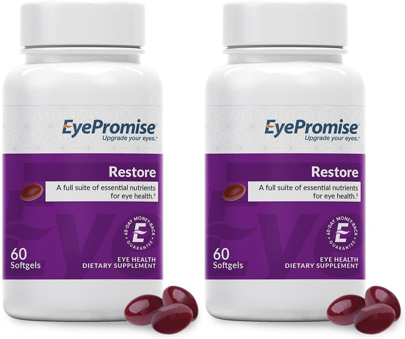 2 pack EyePromise Restore Supplement Complete Macular Health Formula 60 Softgels