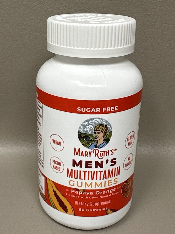 Mary Ruth's Men’s Multivitamin Gummies Papaya Orange 60 Ct Bottles 6 Pack 04/27 gallery