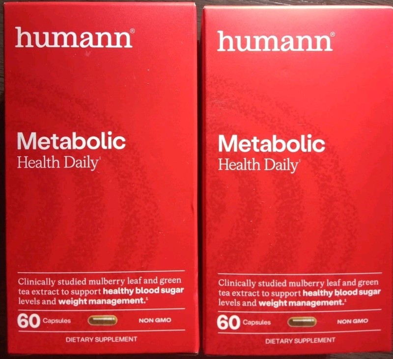 2 HUMANN METABOLIC HEALTH DAILY BLOOD SUGAR LEVELS SUPPLEMENT 60 X2 120 CAPSULES