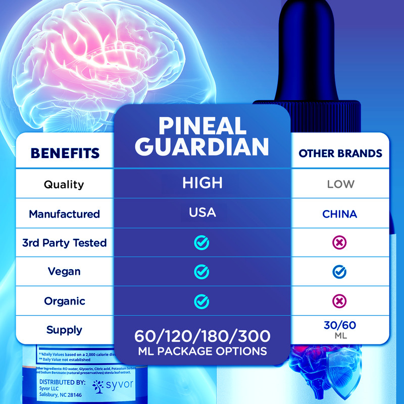 (5 Pack) Pineal Guardian Advanced Brain Health Drops PinealGuardian 150 Servings gallery