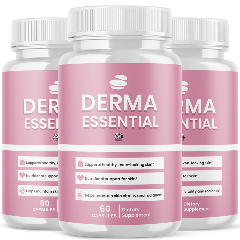 (3 Pack) Derma Essential Advanced Formula Skin Health, Pills 180 Capsules