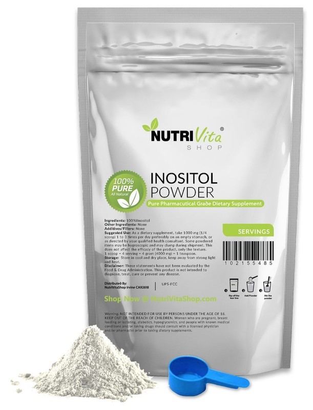 2.2lb (1000g) 100% PURE INOSITOL POWDER PHARMACEUTICAL GRADE MOOD STRESS ANXIETY