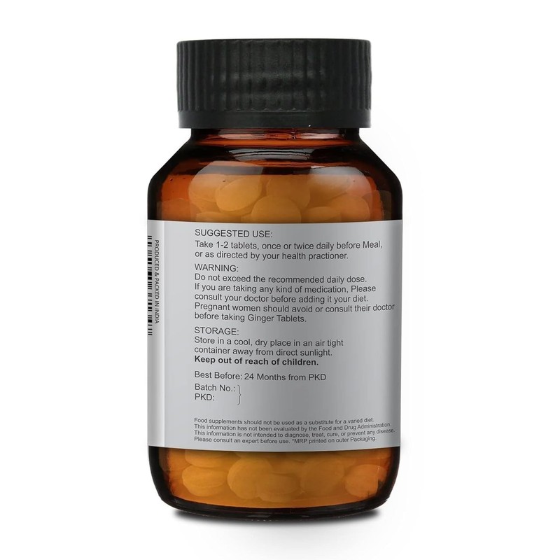 Merlion Naturals Ginger Tablets, Zingiber officinale, 500mg ( 120 Tablets ) gallery