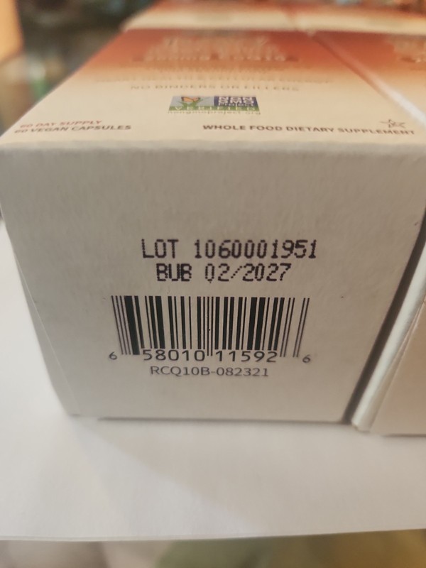 Lot Of 4 Garden of Life RAW CoQ10 200mg 4 X 60 Vegan Capsules New Expires 2/2027 gallery