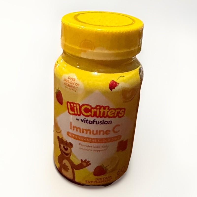 L’il Critters Immune C Vitamin C, D3 & Zinc Gummies – 60 Count (Exp 11/2026)
