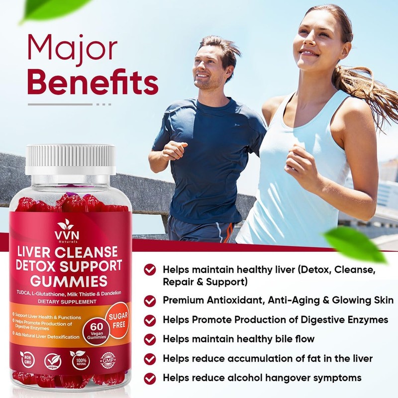 VV Naturals Liver Cleanse Detox & Repair Support Supplement - 700mg Reduced G... gallery