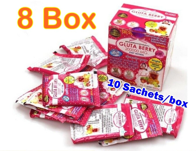 8X Gluta Berry Collagen 200000 mg PUNCH Vitamin C Anti Aging Skincare Radiant