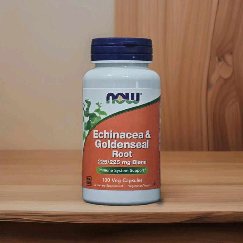 NOW Supplements, Echinacea & Goldenseal Root, 225/225 Mg Blend, Immune System Su