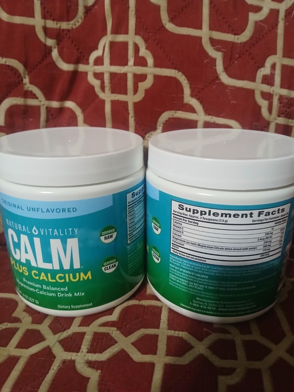 Natural Vitality CALM Plus Calcium 8oz – New (2 Pack )