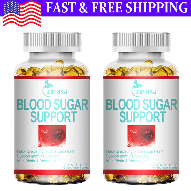 2 PACK Premium Blood Sugar Complex Supplement Supports Healthy Blood Sugar Level