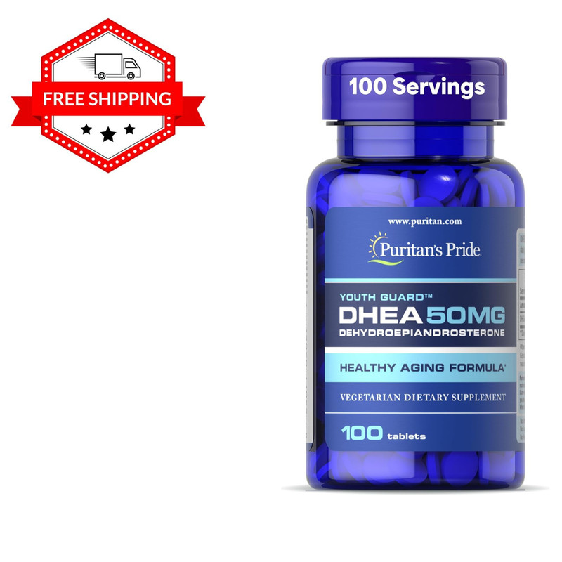 Puritan’s Pride DHEA 50Mg Dietary Supplement, Promote Sugar Metabolism 100 Count