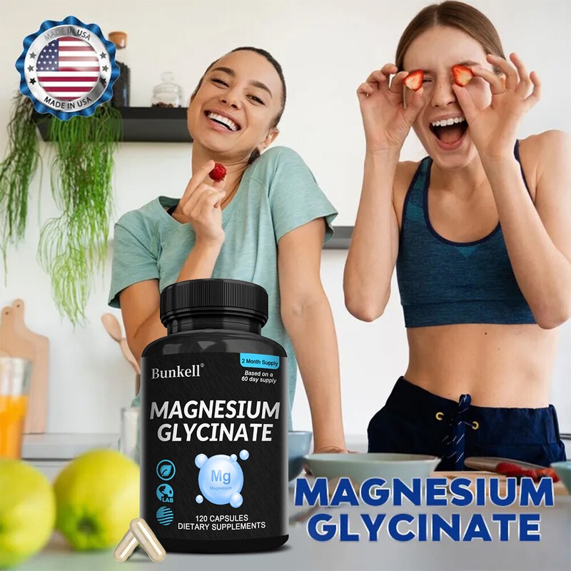 Magnesium Glycinate Capsules 1040mg, High Absorption, Chelated by Bunkell gallery