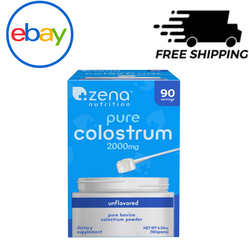 Zena Nutrition Pure Colostrum 2000 mg Immune & Gut Support Supplement
