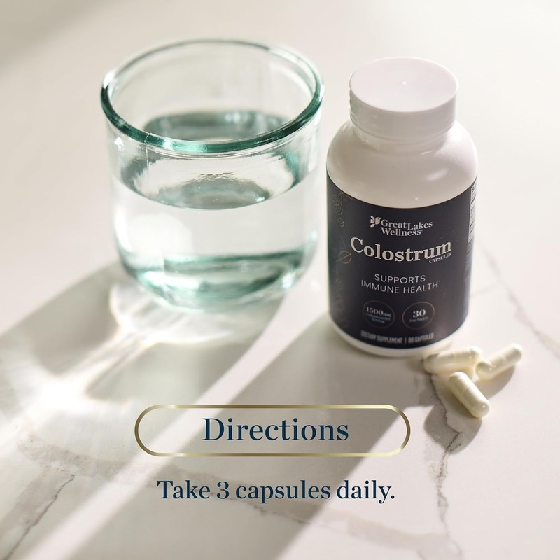1,500mg Bovine Colostrum Supplement for Digestive, Gut, Skin & Immune Support gallery