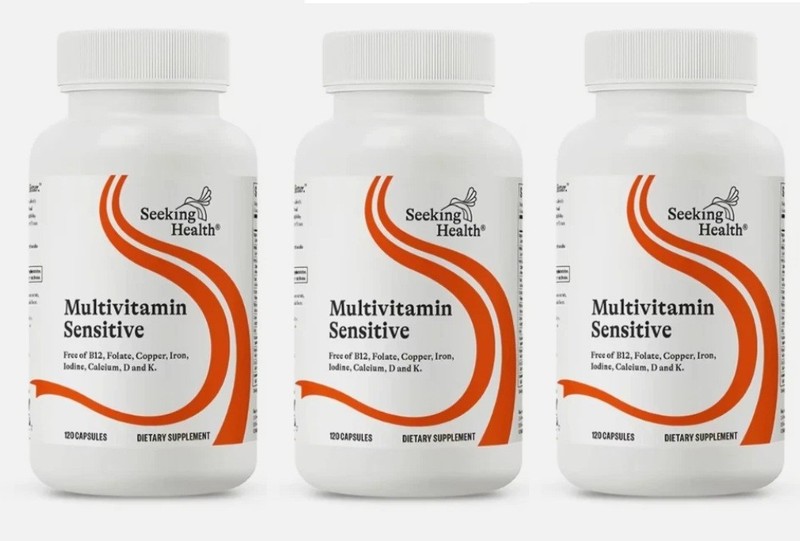 3 of Seeking Health Multivitamin Sensitive Dietary Supplement 120 ct Each 08/26