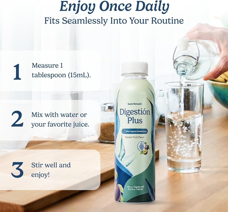 Digestion Plus, Concentrated Blue Agave Drink, 30 Servings, Passionfruit Flav... gallery