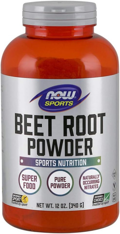 NOW Sports Beet Root Powder, Super Food with Naturally Occurring Nitrates, 12 Oz