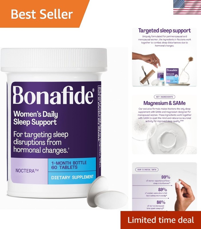 Daily Hormonal Sleep Support for Women - Melatonin-Free Noctera - 1 Supply