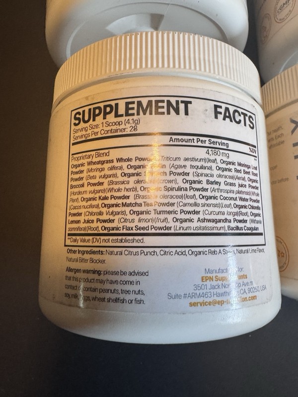 Lot of 4 Vitality #1 Rated Greens & Reds Superfood Powder With Enzymes. 8/2026 gallery