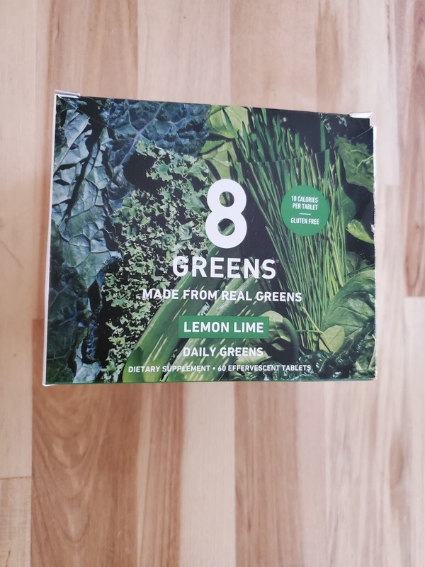 8 Greens Lemon Lime 60 Tabs Exp. 03/24 SEALED Made From Real Greens