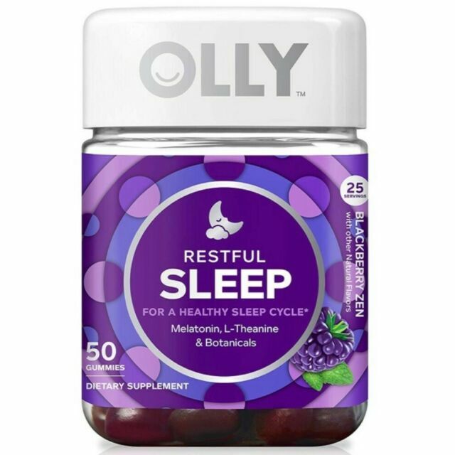 OLLY Sleep Gummy Melatnin, L Theanine 50ct. Exp:2026 Lot Of 3 150 Gummies Total