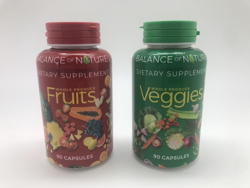 Natures Fruits & Veggies BALANCE Na Dietary Supplement (2 Pack 90 Capsules each)