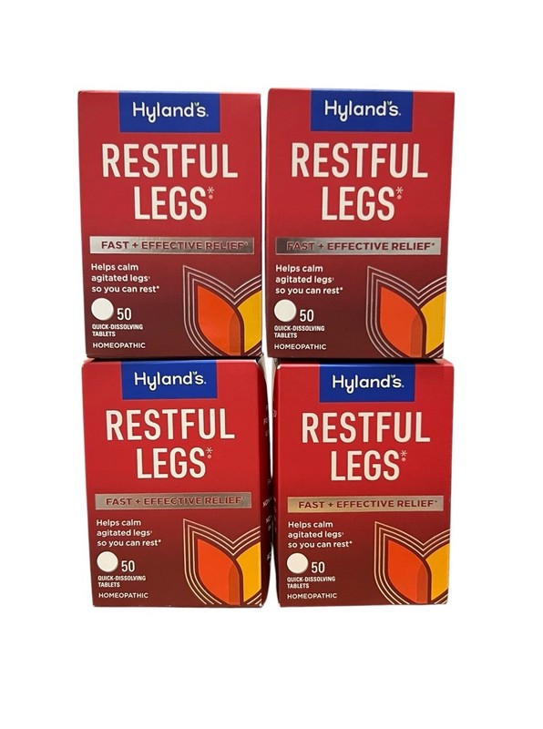 4 Packs Hylands Naturals Restful Legs Relief Agitated Legs 50 Tablets Exp 2028