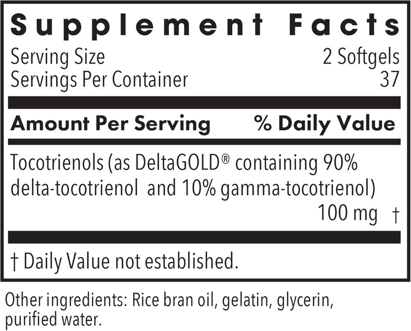 Delta-Fraction Tocotrienols Supplement – 50 Mg Vitamin E, Annatto, Gamma, Toc…
